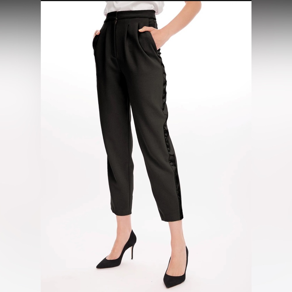 GENERATION LOVE - ELLEN TUXEDO CREPE PANTS - BLACK size 2